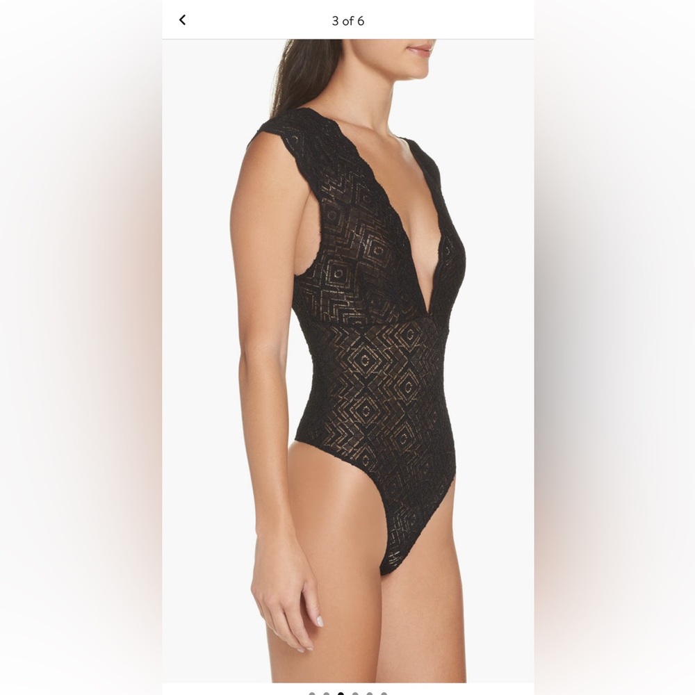 Free people lace bodysuit xs/s